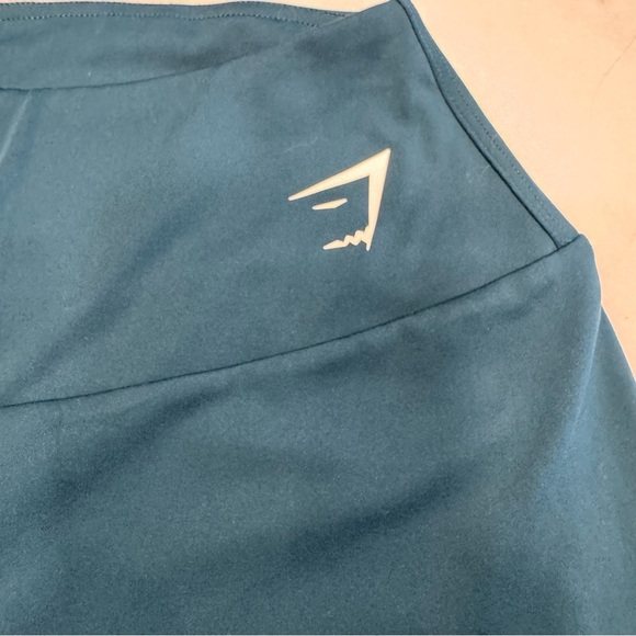 GYMSHARK High Waisted Training /Bike Shorts in Teal Size SMALL NWOT - Picture 2 of 9
